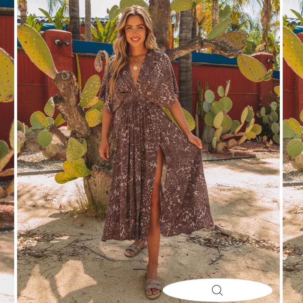 NWT- Vici Brown Dress- M